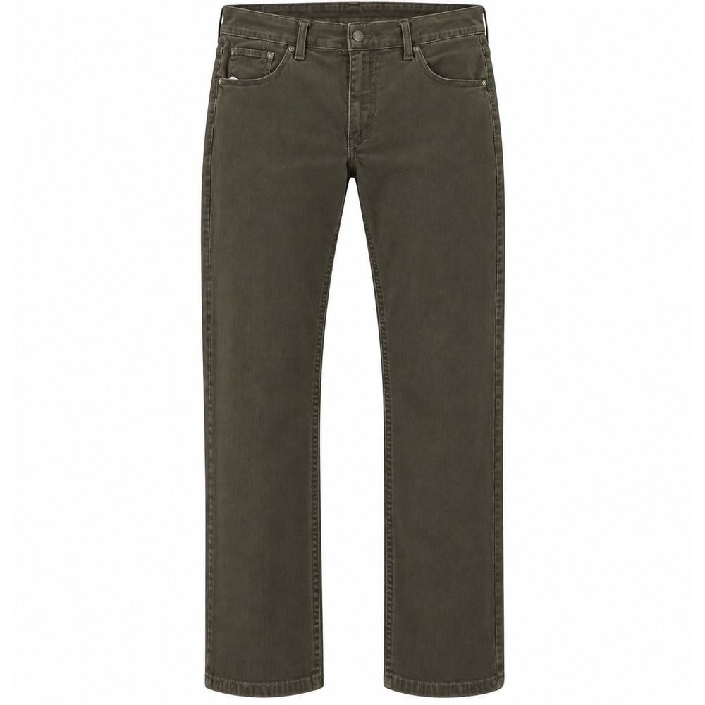 Mott & Bow Slim Fit Pants Mens 36x30 Olive Green Charcoal Cotton Stretch Pant